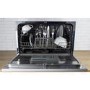 GRADE A2 - electriQ 6 Place Freestanding Compact Table Top Dishwasher - Silver