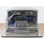 GRADE A2 - electriQ 6 Place Freestanding Compact Table Top Dishwasher - Silver