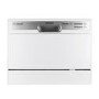 GRADE A2 - electriQ EQDWTTW Freestanding 6 Place Compact Table Top Dishwasher - White