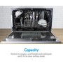 Refurbished electriQ EQDWTTW 6 Place Table Top Integrated Dishwasher White