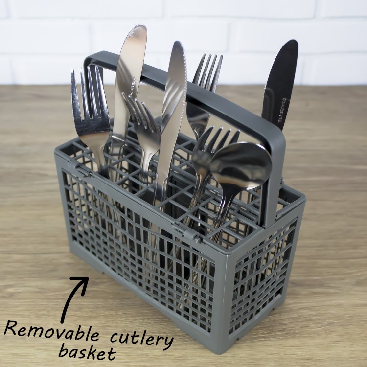 GRADE A1 - ElectriQ 6 Place Freestanding Compact Table Top Dishwasher - White