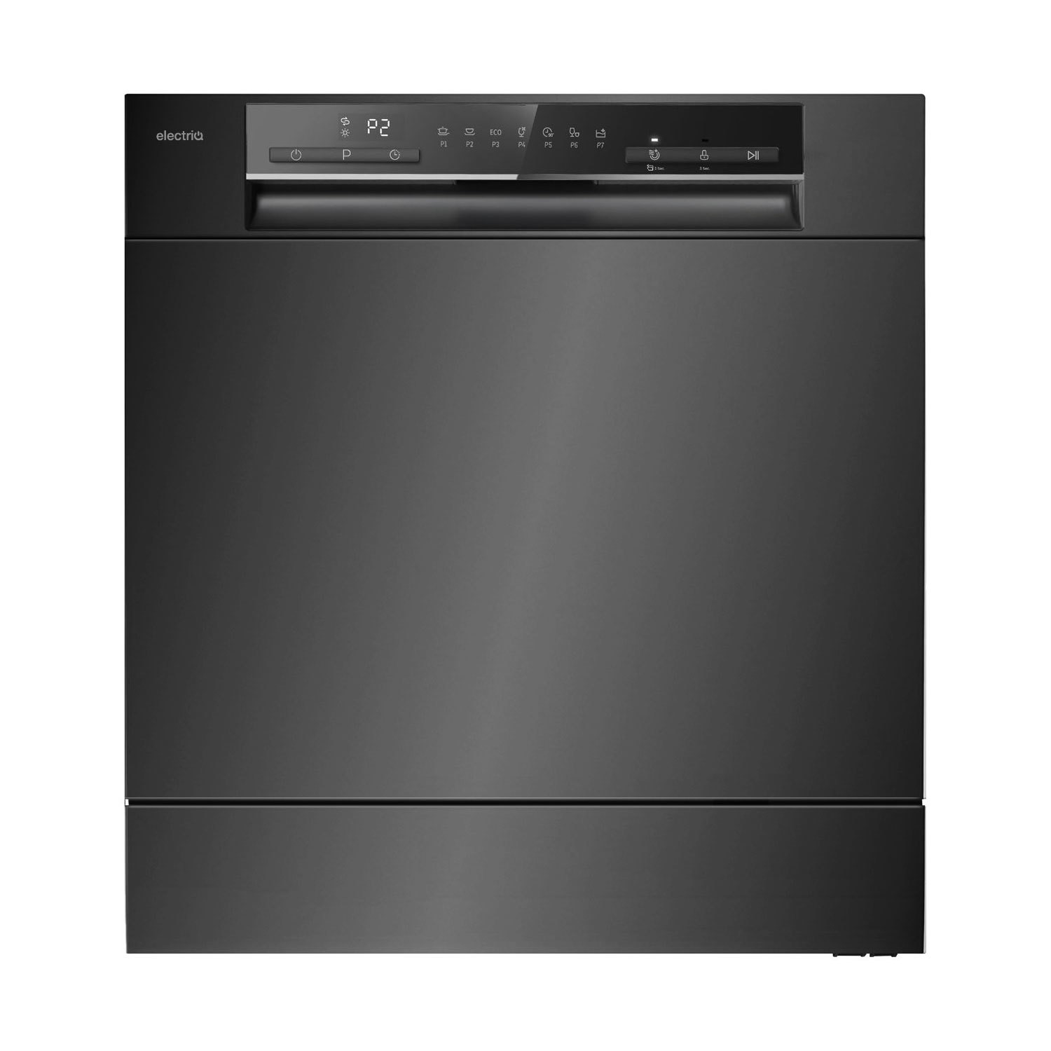 Electriq Xl Mini Table Top Dishwasher | 8 Place Settings |  | Freestanding WQP8-3802NBLK