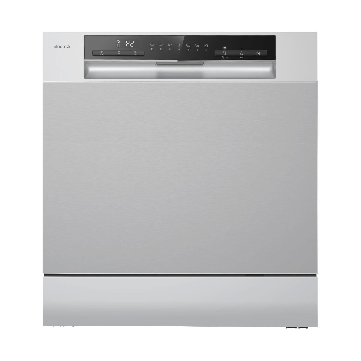 Electriq Xl Mini Table Top Dishwasher | 8 Place Settings |  | Freestanding WQP8-3802NSLVR