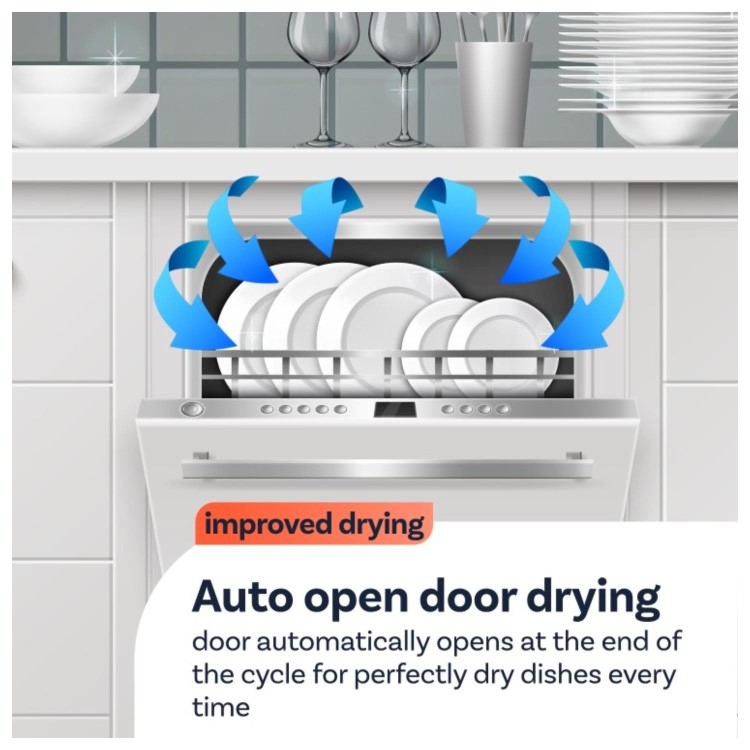 electriQ XL Mini Table Top Dishwasher - Silver