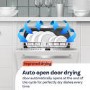 electriQ XL Mini Table Top Dishwasher - White
