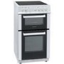 GRADE A1 - ElectriQ 50cm Electric Twin Cavity Cooker With Ceramic Hob  - White