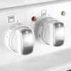 GRADE A1 - electriQ 50cm Twin Cavity Electric Cooker With Ceramic Hob  - White