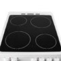 GRADE A1 - ElectriQ 50cm Electric Twin Cavity Cooker With Ceramic Hob  - White