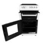 GRADE A1 - ElectriQ 50cm Electric Twin Cavity Cooker With Ceramic Hob  - White