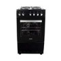 Refurbished electriQ EQEC50B1 50cm Electric Cooker with Single Oven and Solid Hotplate Black
