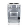 electriQ 50cm Electric Cooker with Sealed Plate Hob - White
