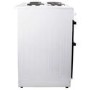 electriQ 50cm Double Cavity Electric Cooker with Sealed Plate Hob - White