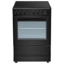 A2/EQEC60B1CERAMIC Refurbished electriQ EQEC60B1CERAMIC 60cm Single Oven Cooker with Ceramic Hob Black