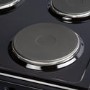 electriQ 60cm Electric Cooker with Sealed Plate Hob - Black