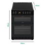 electriQ 60cm Electric Cooker - Black
