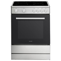 Refurbished electriQ EQEC60S1CERAMIC 60cm Electric Cooker Stainless Steel