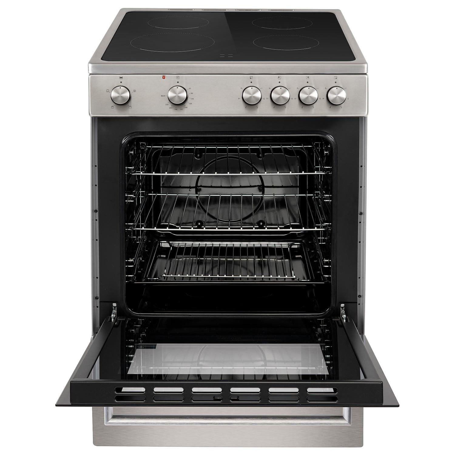 electriQ 60cm Electric Cooker - Stainless Steel EQEC60S1CERAMIC ...