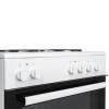 electriQ 60cm Electric Cooker with Sealed Plate Hob - White