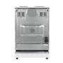 Refurbished electriQ EQEC60W1 60cm Single Oven Electric Cooker with Sealed Plate Hob White