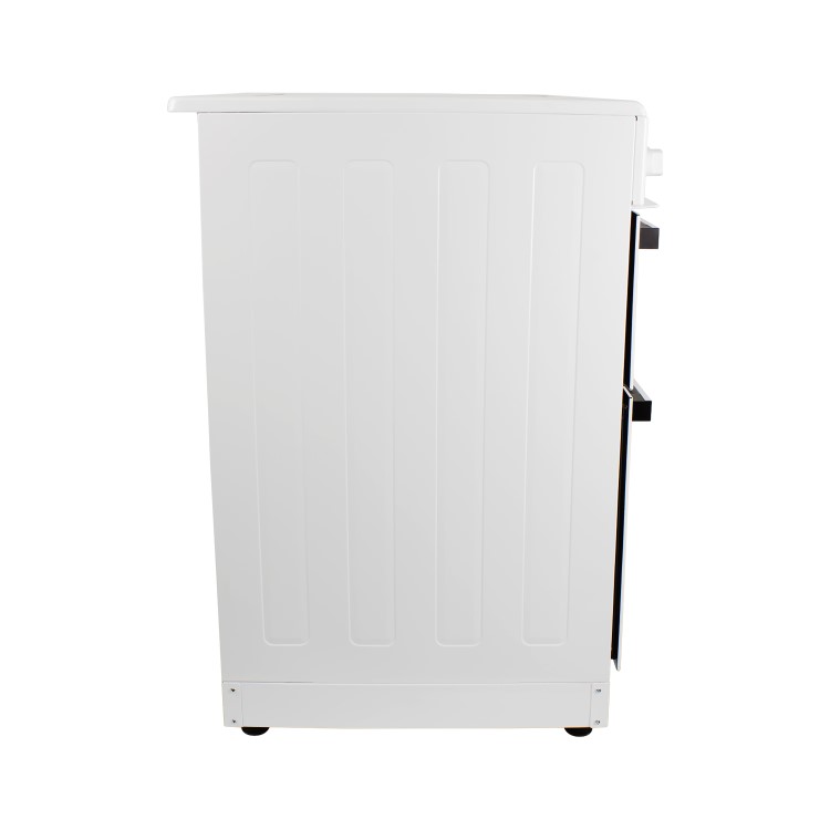 electriQ 60cm Double Oven Electric Cooker - White