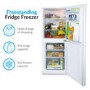 Refurbished electriQ EQFF130VE Freestanding 155 Litre 50/50 Fridge Freezer White