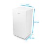 GRADE A3 - electriQ 45cm Freestanding Under Counter Larder Fridge - White