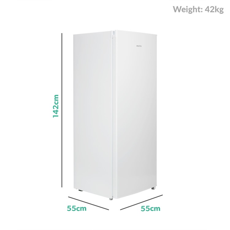 GRADE A2 - electriQ EQFS1420FZ 157 Litre Freestanding Upright Freezer 142cm Tall A+ Energy Rating 55cm Wide - White