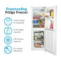 GRADE A2 - electriQ EQFS50152FF 172 Litre Freestanding Fridge Freezer 50/50 Split Frost Free 50cm Wide - White
