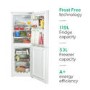 GRADE A2 - electriQ EQFS50152FF 172 Litre Freestanding Fridge Freezer 50/50 Split Frost Free 50cm Wide - White