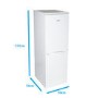 GRADE A2 - electriQ EQFS50152FF 172 Litre Freestanding Fridge Freezer 50/50 Split Frost Free 50cm Wide - White