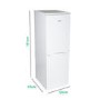 GRADE A2 - electriQ EQFS50152FF 172 Litre Freestanding Fridge Freezer 50/50 Split Frost Free 50cm Wide - White