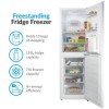 electriQ 50/50 Split Freestanding Frost Free Fridge Freezer - White