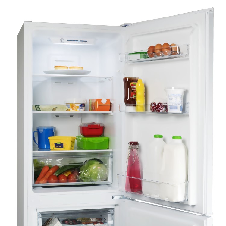 electriQ 50/50 Split Freestanding Frost Free Fridge Freezer - White