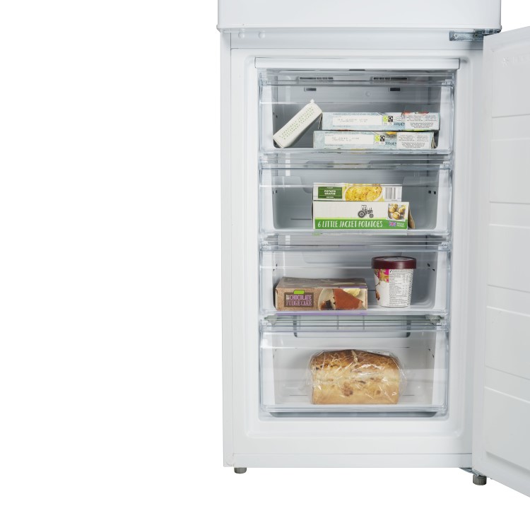 electriQ 50/50 Split Freestanding Frost Free Fridge Freezer - White