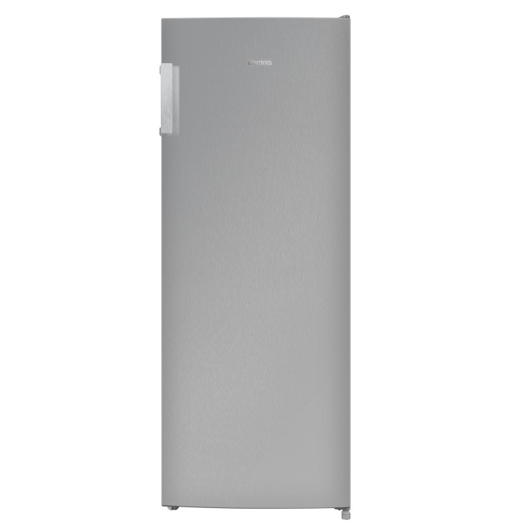 Refurbished electriQ EQFSF144FFINOXVE1 Freestanding 166 Litre Upright Frost Free Freezer Stainless Steel