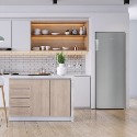 A1/EQFSF144FFINOXVE1 Refurbished electriQ EQFSF144FFINOXVE1 Freestanding 166 Litre Upright Frost Free Freezer Stainless Steel