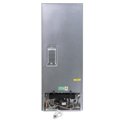 Refurbished electriQ EQFSF144FFINOXVE1 Freestanding 166 Litre Upright Frost Free Freezer Stainless Steel