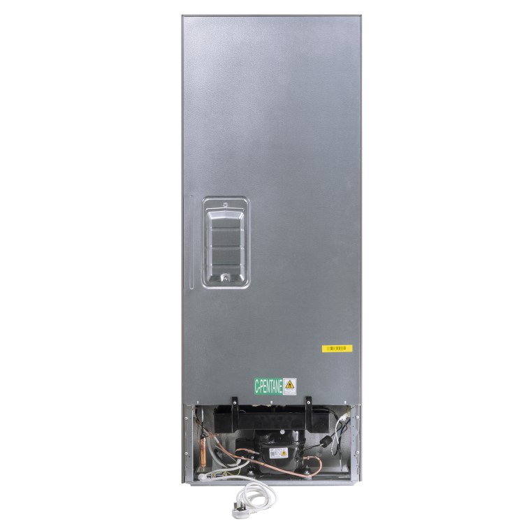 Refurbished electriQ EQFSF144FFINOXVE1 Freestanding 166 Litre Upright Frost Free Freezer Stainless Steel