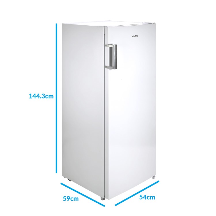 electriQ 166 Litre Frost Free Freestanding Freezer - White