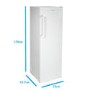 GRADE A1 - electriQ 285 Litre Freestanding Larder Fridge 170cm Tall A+ Energy Rating 55cm Wide - White