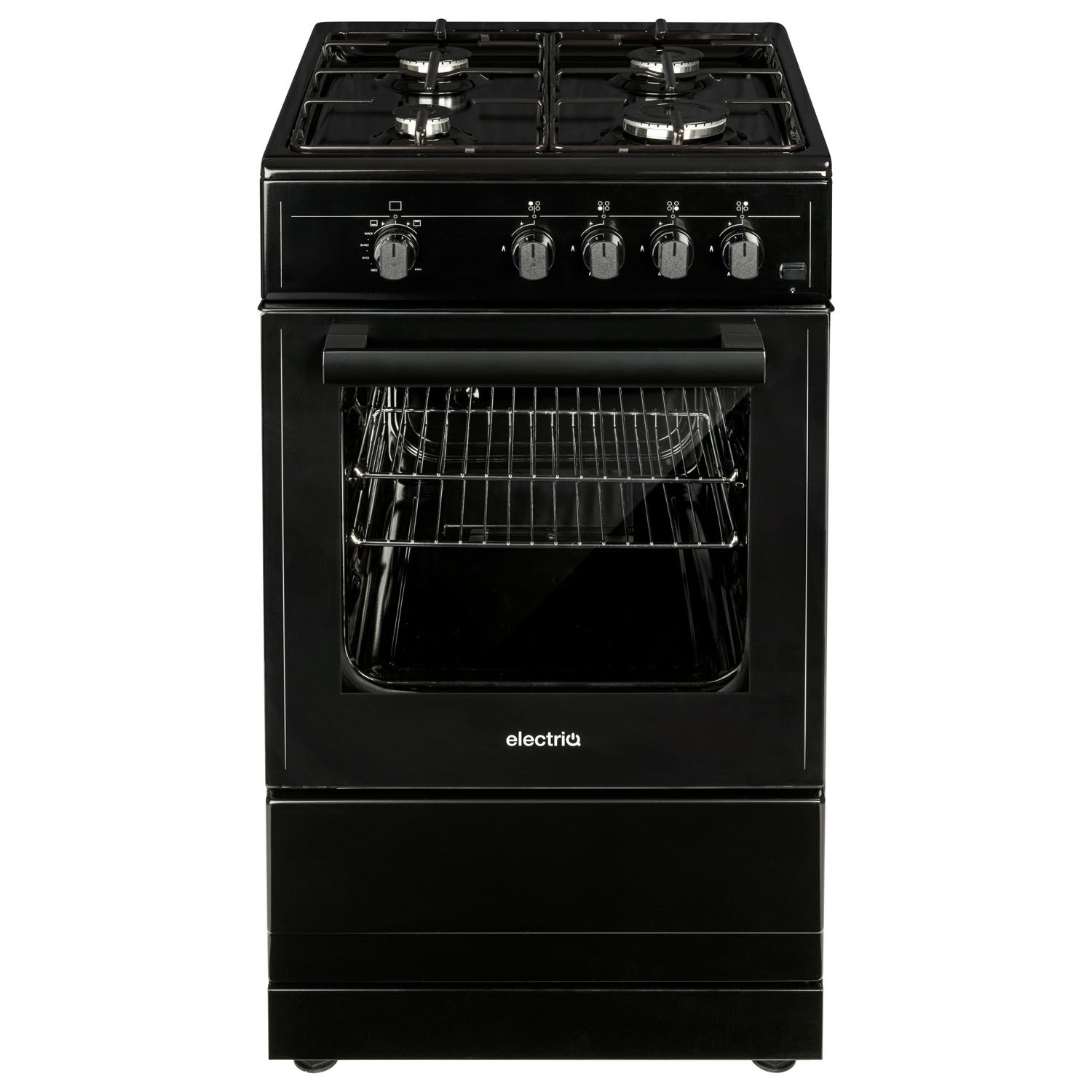 electriQ 50cm Gas Cooker - Black
