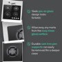 electriQ 60cm 4 Burner Gas on Glass Hob - Black