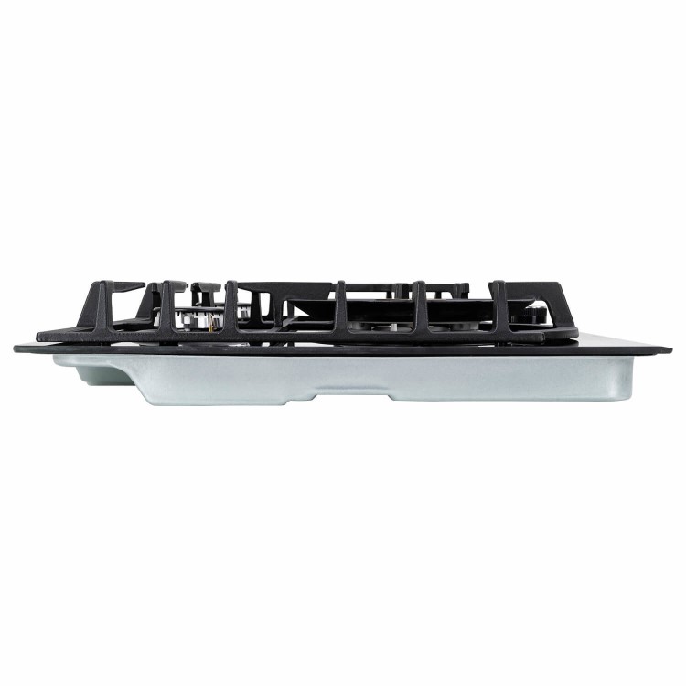 Refurbished electriQ 60cm 4 Burner Gas on Glass Hob - Black