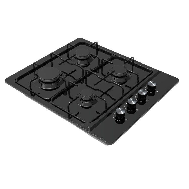 Refurbished 60cm Black Enamel Gas Hob