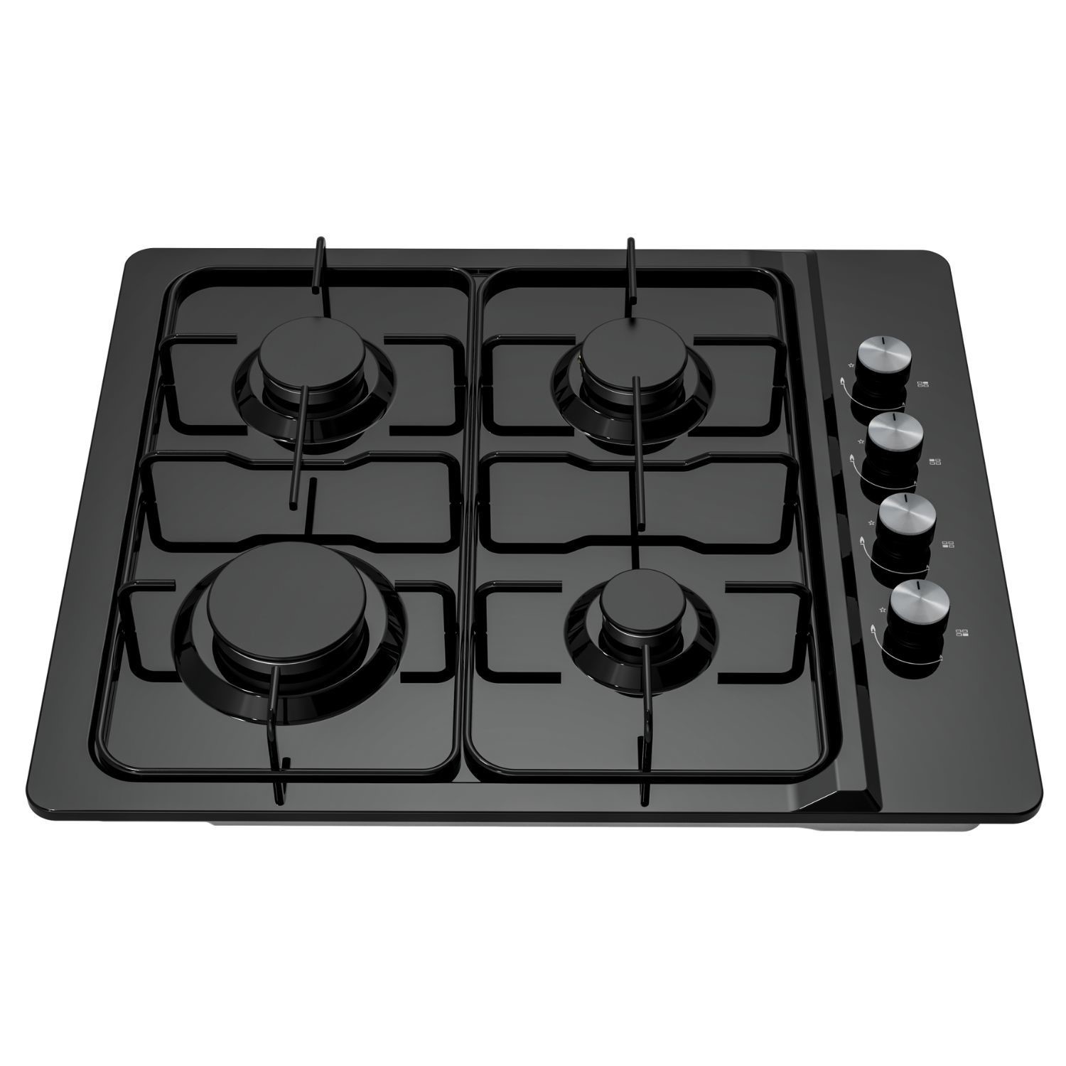 Electriq 60Cm 4 Burner Gas Hob  60SK005BLK