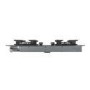 electriQ 60cm Gas on Glass 4 Burner Gas Hob - Lunar Grey