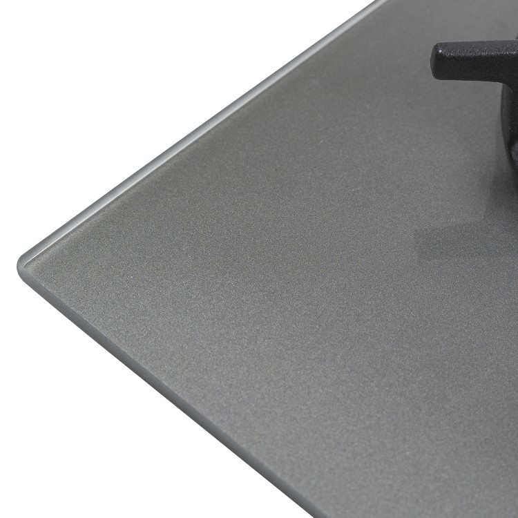 electriQ 60cm Gas on Glass 4 Burner Gas Hob - Lunar Grey