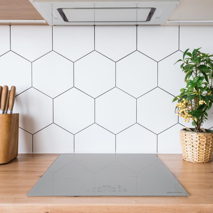 electriQ 60cm 4 Zone Induction Hob - Lunar Grey