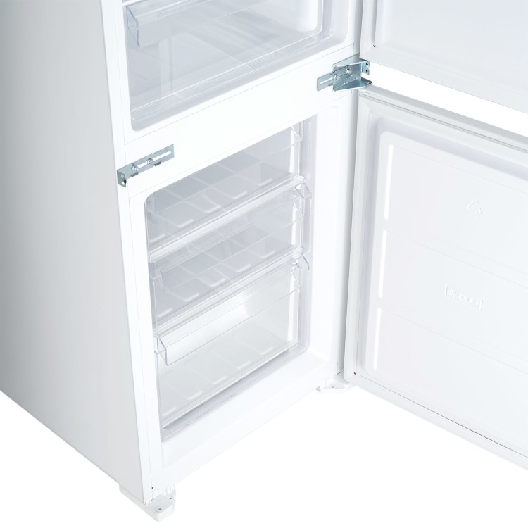 Refurbished electriQ EQINTFF7030HVE Integrated 249 Litre 70/30 Fridge Freezer White