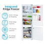 GRADE A2 - electriQ 269 Litre Integrated Fridge Freezer 70/30 Split 177cm Tall A+ Energy Rating 54cm Wide - White